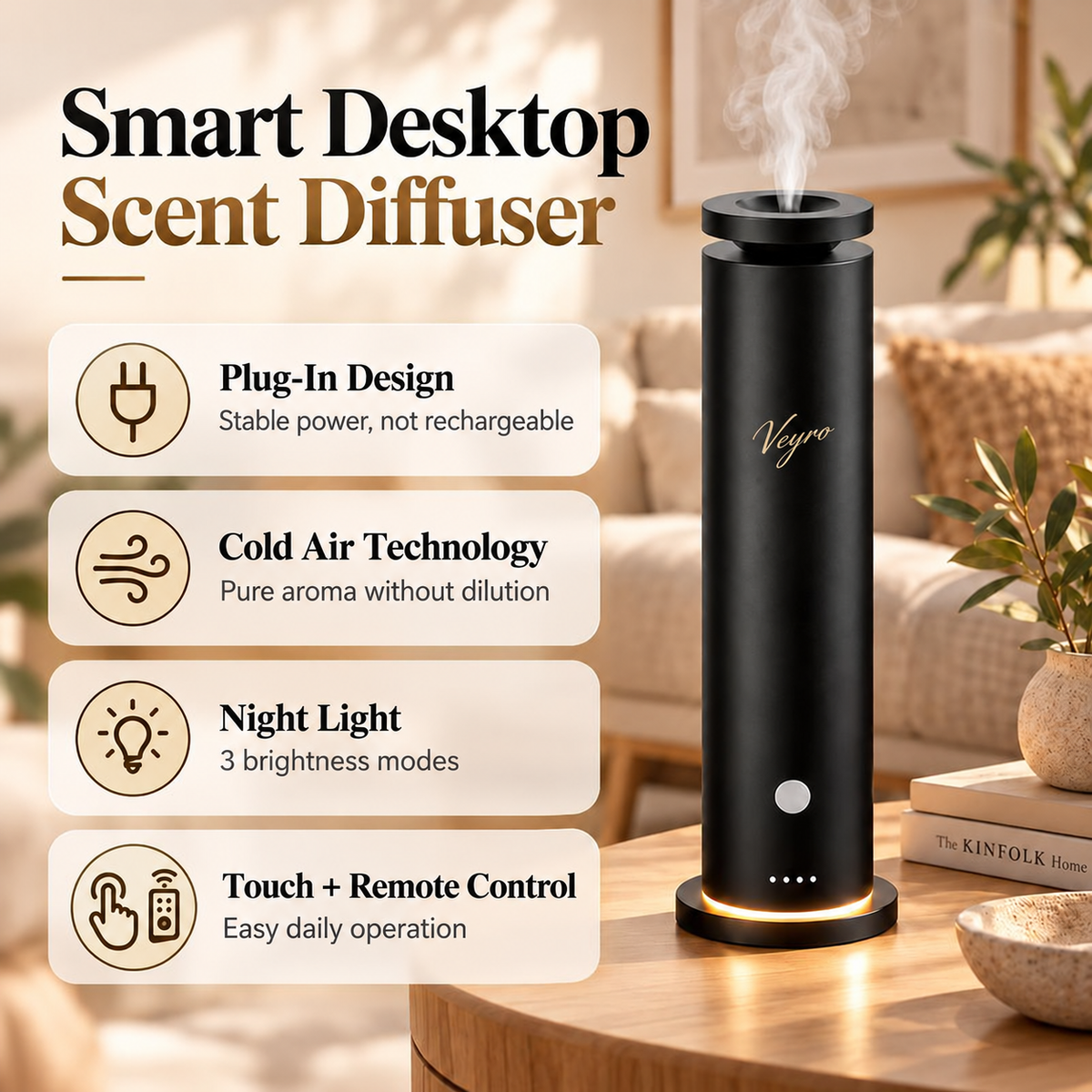 Waterless Diffuser Pro + 5 Scent Oils