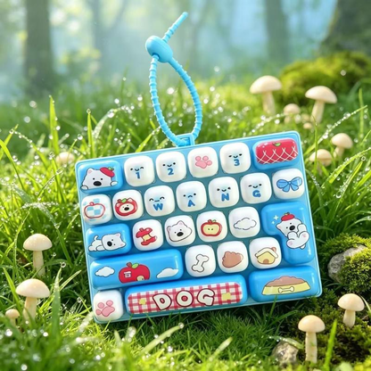 26-Key Mini Fidget Keyboard Keychain