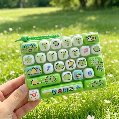 26-Key Mini Fidget Keyboard Keychain