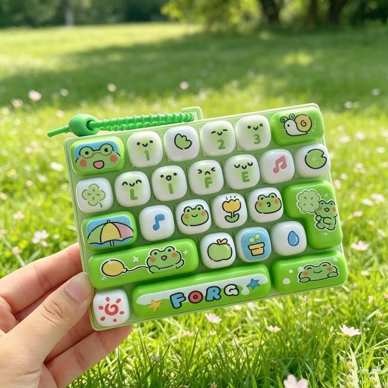 26-Key Mini Fidget Keyboard Keychain