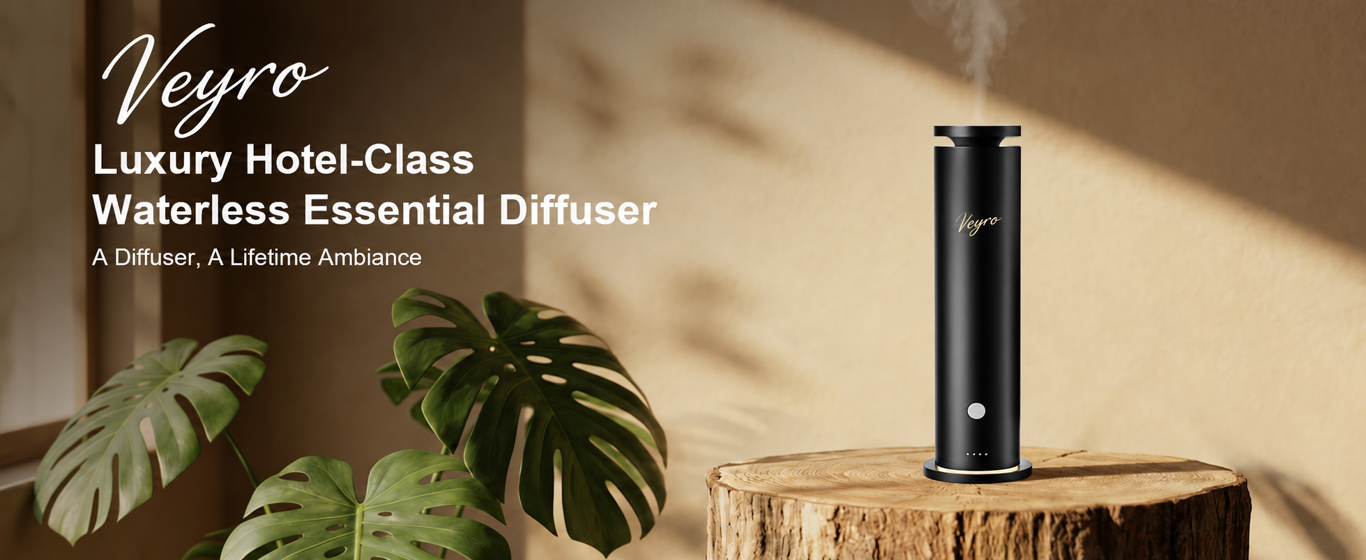 Waterless diffuser in a warm interior